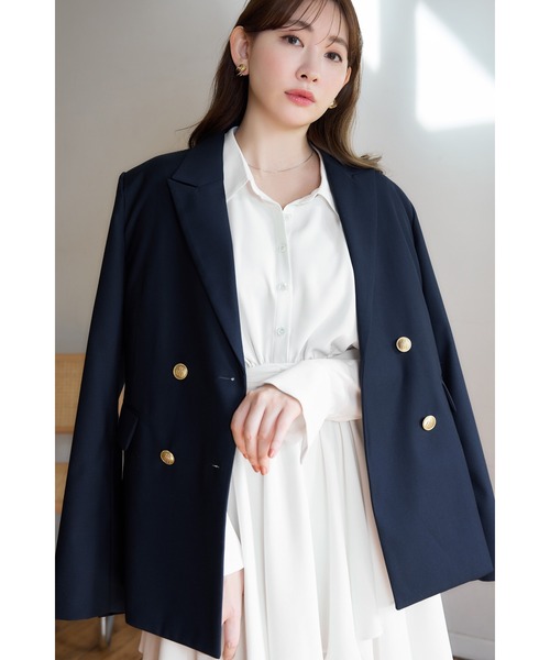 ジャケット・アウター herlipto Double Breasted Classic Blazer Her lip to - herlipto Double-breasted Twill Blazerの通販 by ☆'s