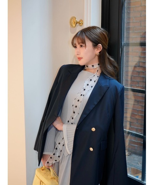 Her lip to ジャケット テーラードジャケット Trois Gold Button