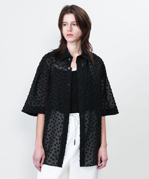トップス ASTRAET ASTRAET tシャツ 「ASTRAET」レース ロングスリーブカットソー