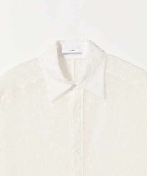 ASTRAET ブラウス シャツ 「ASTRAET」ドット ジャガード