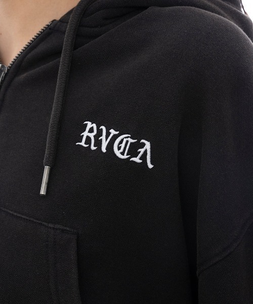 パーカー RVCA レディース RVCA CROPPED ZIP HOODIE パーカー 「2025年春夏モデル」/ルーカセットアップ対応ジップアップ RVCA パーカー レディース CROPPED ZIP HOODIE 「2025年春夏
