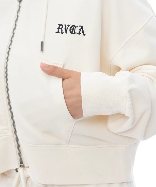 【1日＆3日-5日はボーナスストア+10％】【公式】SALE 送料無料 ルーカ レディース ルーカ CROPPED ZIP HOODIE パーカー 2025年春夏モデル 全2色 RVCA パーカー レディース CROPPED ZIP HOODIE 「2025年春夏