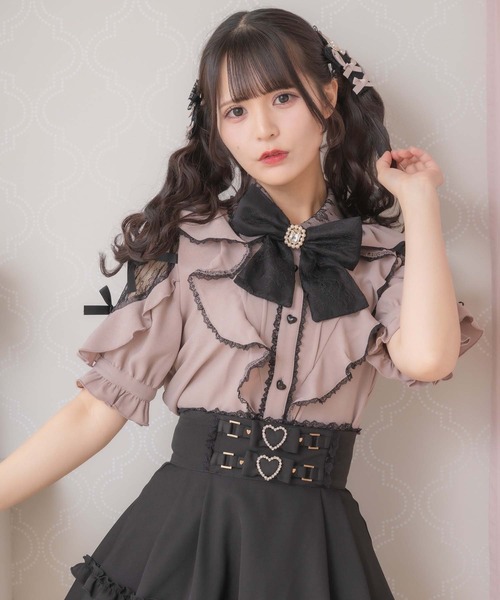 ブラウス シャツ 2wayダブルリボンチュニックブラウス レディース Amazon | [スナイデル] ダブルリボンチュニックシャツブラウス