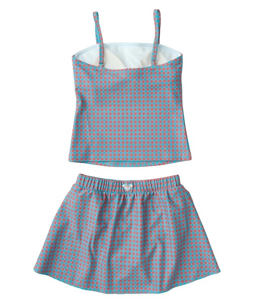 ROXY xsサイズ 小学生女の子 145から150センチぐらい ほぼ新品 格安 ROXY（ロキシー） 水着 MINI PICNIC GINGHAM /ロキシーキッズタンキニ