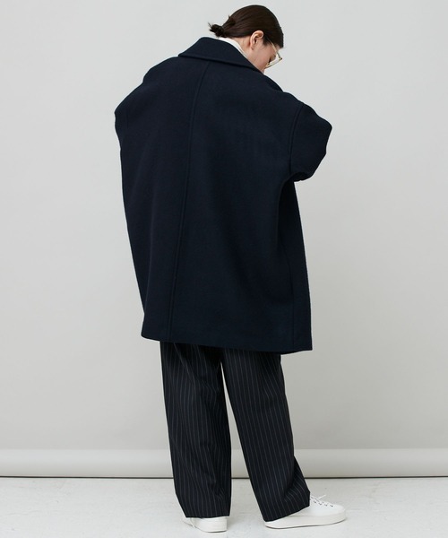 「Curensology」 ピーコート 36 ネイビー レディース_画像8