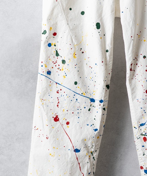 ちゅんページ NUMBER (N)INE チノパン HAND PAINTED CHAIN STITCH LOGO SLIM