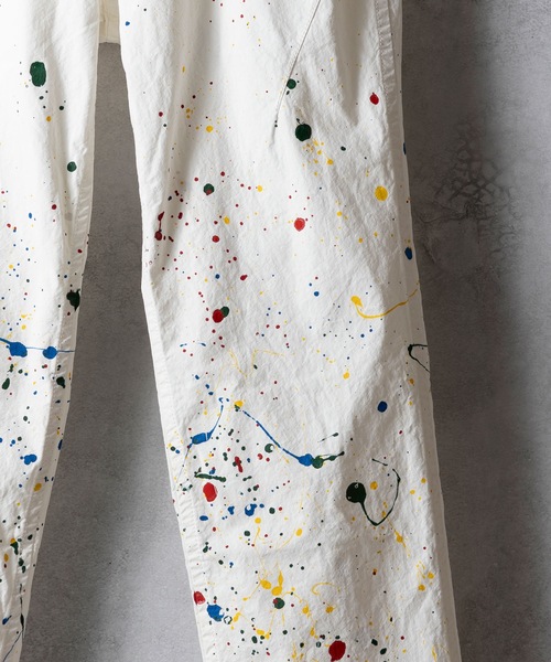 NUMBER (N)INE チノパン HAND PAINTED CHAIN STITCH LOGO SLIM