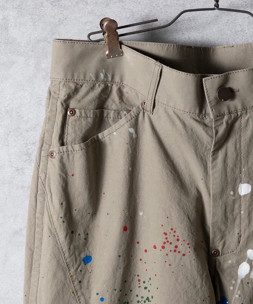 NUMBER (N)INE チノパン HAND PAINTED CHAIN STITCH LOGO SLIM