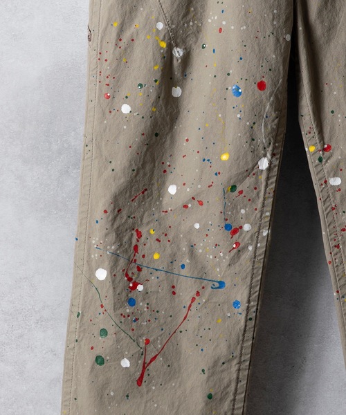 ちゅんページ NUMBER (N)INE チノパン HAND PAINTED CHAIN STITCH LOGO SLIM