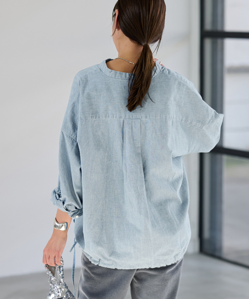 【新品・タグ付】FRAMeWORK ダンガリードロストシャツ FRAMeWORK｜ダンガリードロストシャツ | Rakuten Fashion(楽天