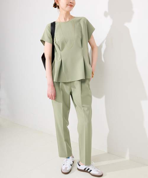 SLOBE IENA ソフトリネンリラックスパンツ◇新品未使用タグ付き