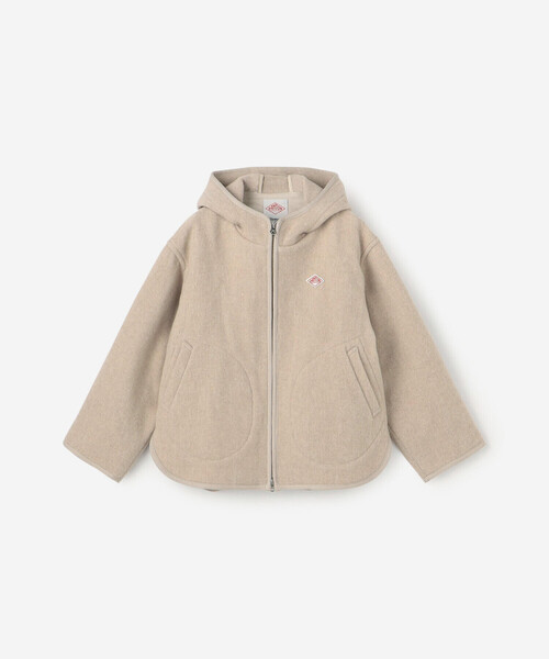 美品【DANTON】 ダントン フード付きコットンジップジャケット アウター DANTON｜フーデッド ジャケット ウール HOODED JACKET ジップアップ DT
