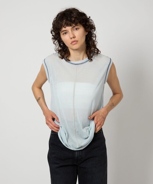 Tシャツ(半袖/袖なし) 6 (ROKU) - 6(ROKU)COTTON NYLON RINGER T-SHIRT 6 (ROKU) - 6(ROKU) COTTON NYLON RINGER T-SHIRT Tシャツの通販