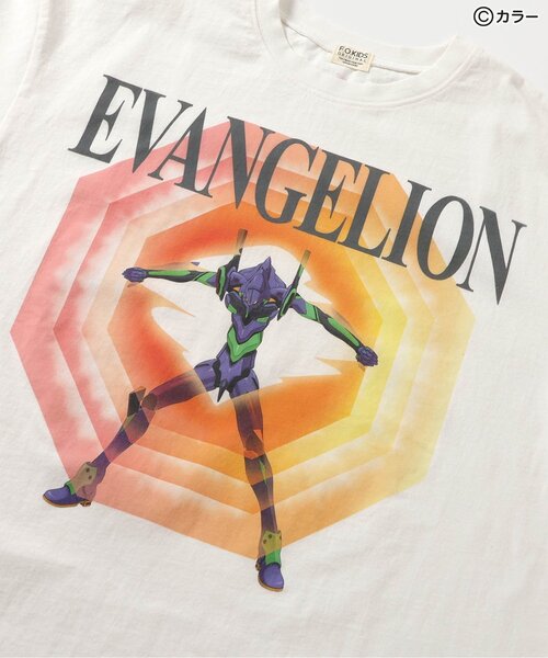 エヴァンゲリオン　長袖カットソー グラフィックプリント F.O.KIDS tシャツ 「エヴァンゲリオン」グラフィックTシャツB