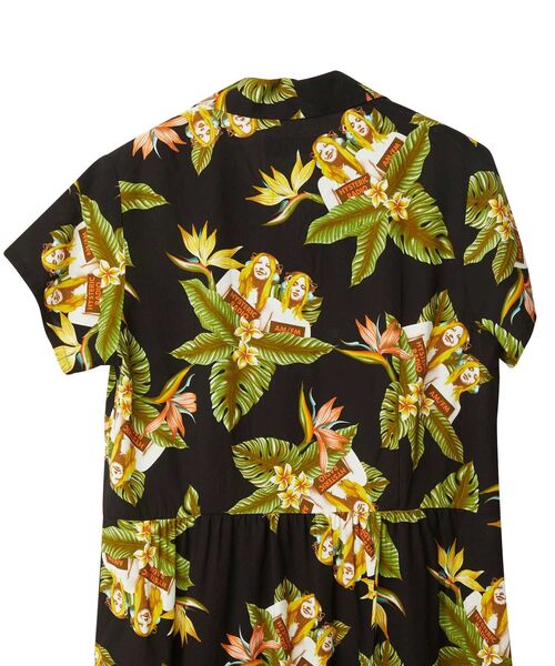 HYSTERIC GLAMOUR ワンピース TROPIC CHANNEL柄 アロハ