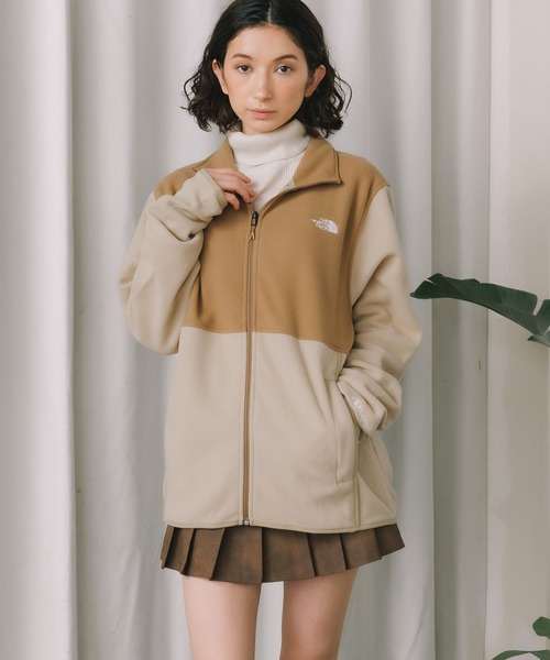 THE NORTH FACE ダウンジャケット ベージュ/黒