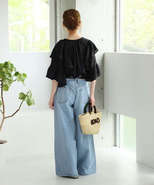 JOURNAL STANDARD 「JOURNAL STANDARD」 半袖ブラウス - ブルー
