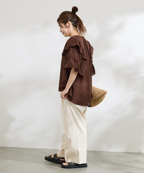 JOURNAL STANDARD 「JOURNAL STANDARD」 半袖ブラウス - ブルー