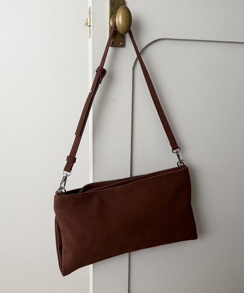 POMUM＆ARTS ショルダーバッグ バッグ 2way suede shoulder tote bag