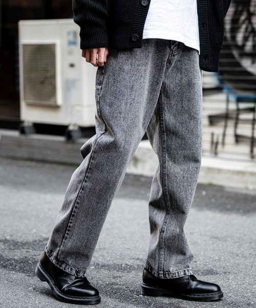 「Rocky Monroe」 加工デニムパンツ L ケミカルウォッシュ メンズ