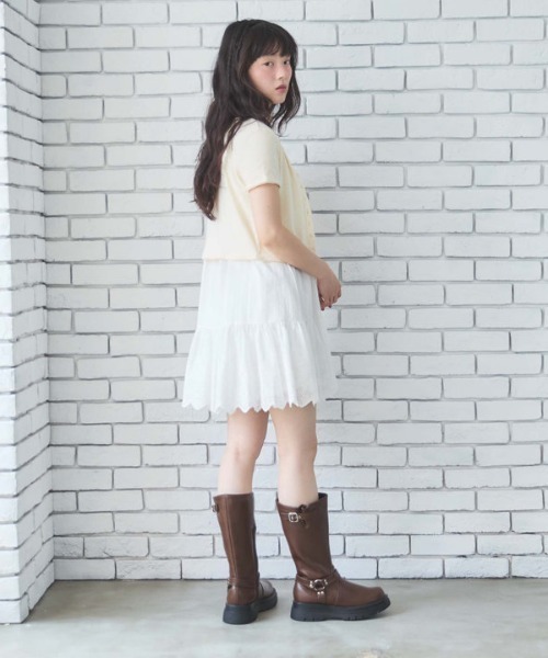 archives（アルシーヴ） ワンピース スカラップコットンレースノースリ