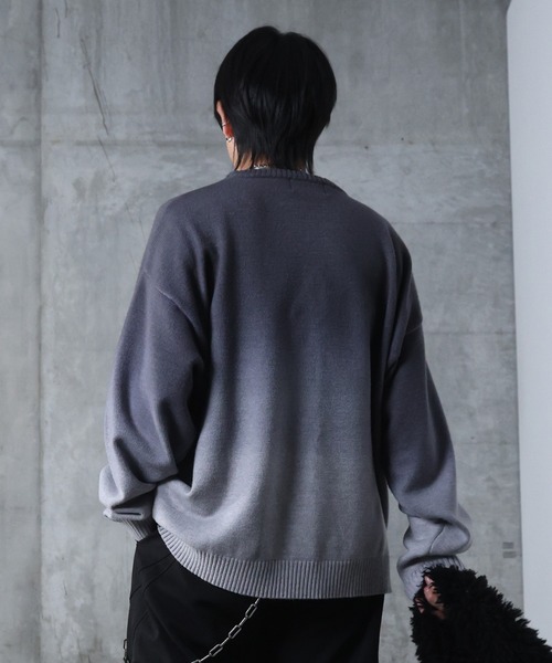 G/FORE メンズ裏地付きグラデーションセーター 【美品】 VI E DIT セーター ニット グラデーションVネックニット メンズ