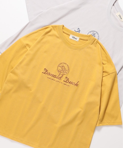 Disney（ディズニー） tシャツ 「DISNEY/ディズニー」プリント7分袖