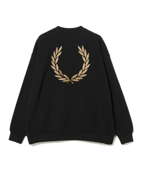FRED PERRY クルーネック スウェット ブラック 2XL 新品 タグ付き FRED PERRY（フレッドペリー） トレーナー スウェット FRED PERRY