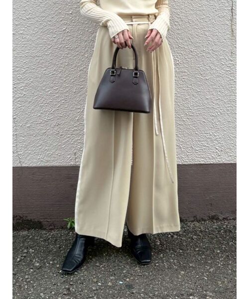 LAGUNAMOON（ラグナムーン） パンツ ラインドレープパンツ レディース