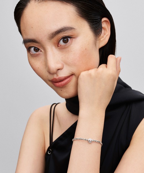 PANDORA（パンドラ） チャーム テクスチャー スカル ミニチャーム