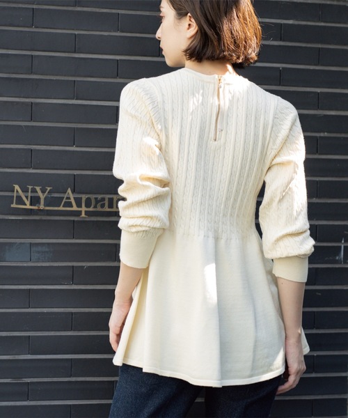 OPAQUE.CLIP（オペークドットクリップ） ニット セーター ミニケーブル