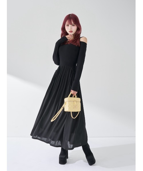 ダーリッチ　エッジデザインカットロングワンピース Darich（ダーリッチ） ワンピース エッジデザインカットロング