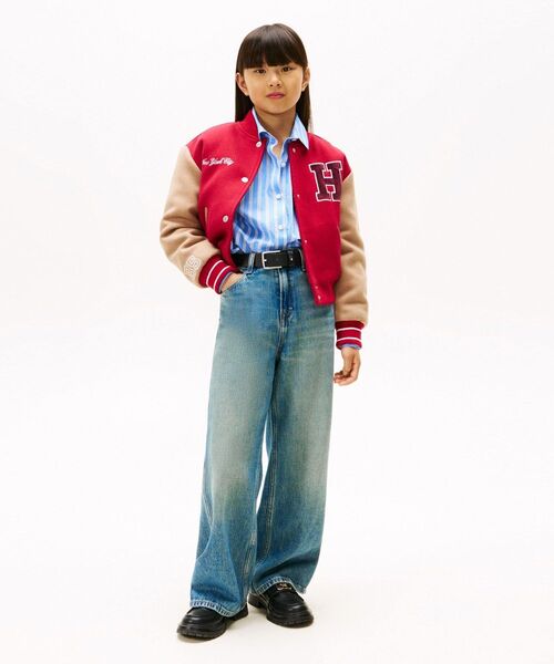 TOMMY HILFIGER（トミー・ヒルフィガー） ワイドパンツ パンツ GIRLS 