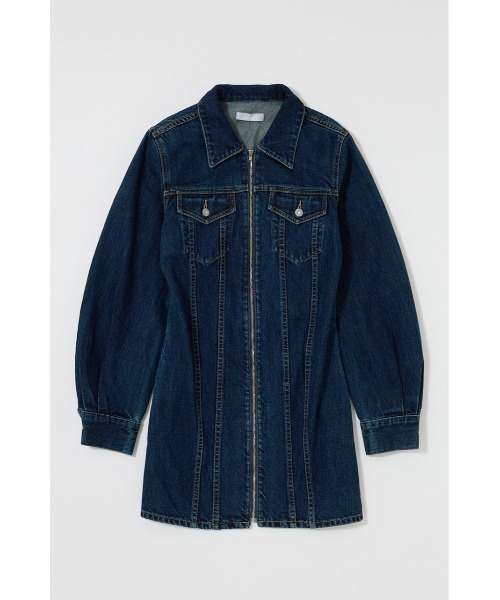 MOUSSY（マウジー） ワンピース ZIP UP DENIM ミニドレス : ZOZOTOWN