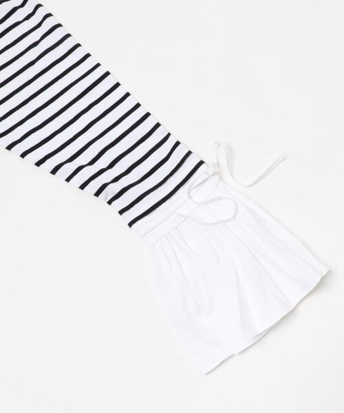 Mewl シャツスリーブボーダーTOPS tシャツ Mewl シャツスリーブボーダーTOPS レディース : ZOZOTOWN