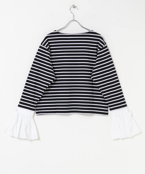 tシャツ Mewl シャツスリーブボーダーTOPS レディース : ZOZOTOWN