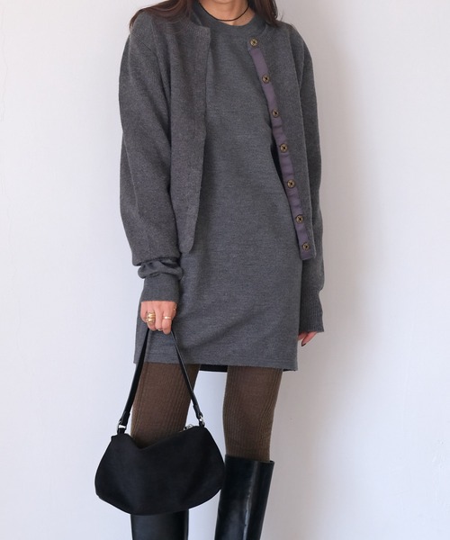 AKTE ニットミニワンピース AKTE（アクテ） ワンピース ニットミニワンピース : ZOZOTOWN Yahoo!店