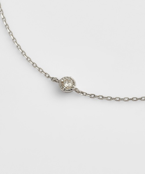 ブレスレット プラチナダイヤモンドブレスレット(0.03ct) レディースの画像