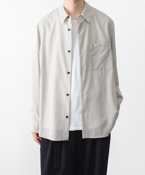 シャツ WO/PE ストライプ L/S SHIRT / WO/PE STRIPE L/S SHIRT メンズの画像