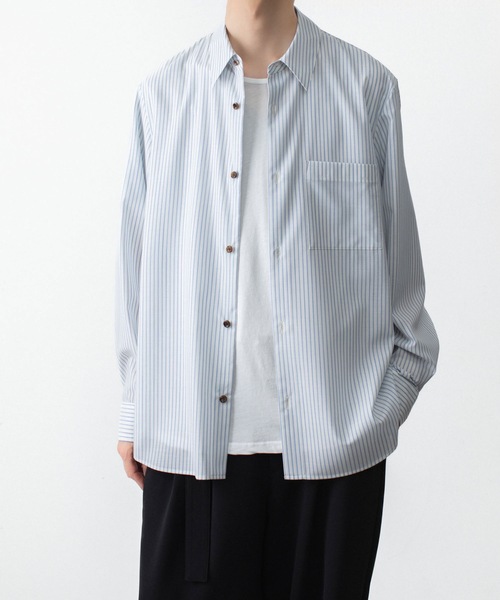 シャツ WO/PE ストライプ L/S SHIRT / WO/PE STRIPE L/S SHIRT メンズの画像