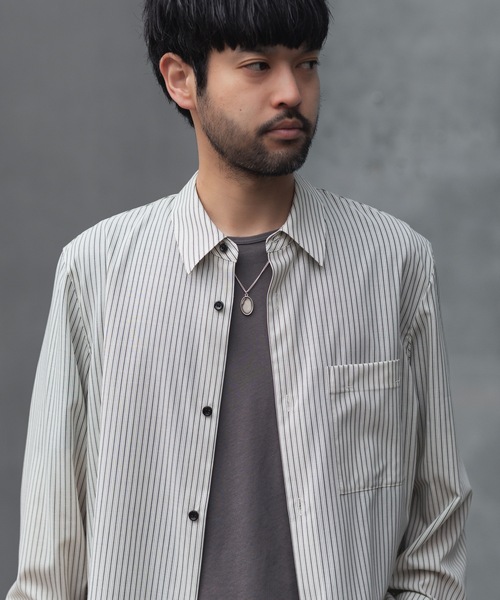 シャツ WO/PE ストライプ L/S SHIRT / WO/PE STRIPE L/S SHIRT メンズの画像