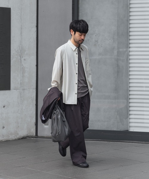 シャツ WO/PE ストライプ L/S SHIRT / WO/PE STRIPE L/S SHIRT メンズの画像