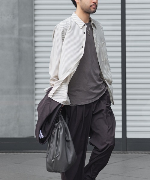 シャツ WO/PE ストライプ L/S SHIRT / WO/PE STRIPE L/S SHIRT メンズの画像