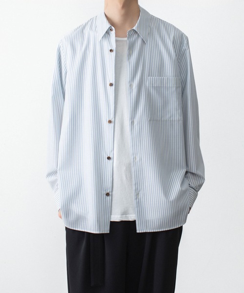 シャツ WO/PE ストライプ L/S SHIRT / WO/PE STRIPE L/S SHIRT メンズの画像
