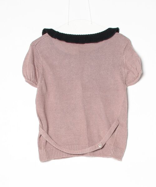 「HONORE」 半袖ニット - ブラウン レディース_画像2