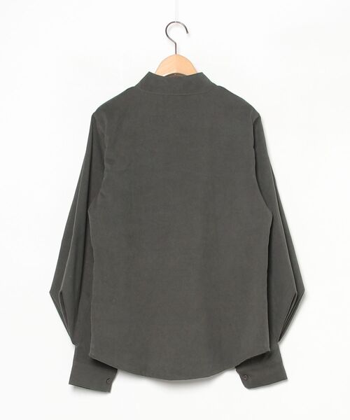 「emi+」 長袖ブラウス M カーキ レディース_画像2