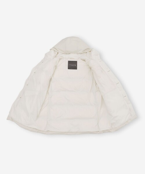 マッキントッシュ ロンドン フード付き ダウンコート ホワイト パーテックスノンキルトダウンパーカー(ブルゾン)｜MACKINTOSH LONDON