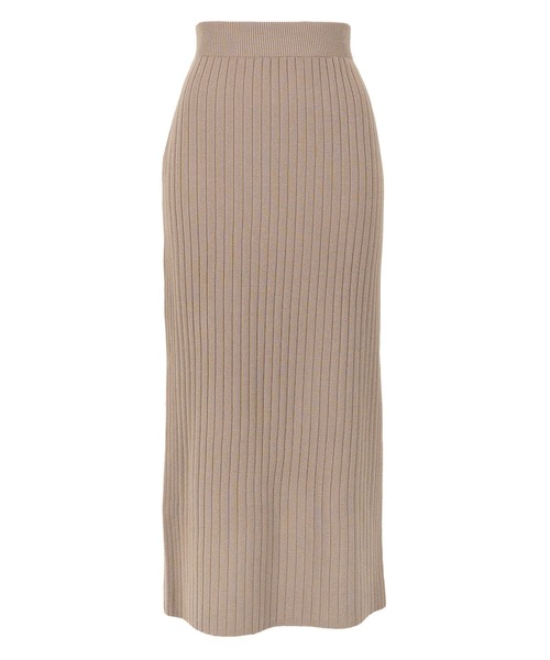 スカート HerLipTo Lydie Ribbed Knit Skirt KOBE LETTUCE（神戸レタス） スカート 着痩せリブニットスカート