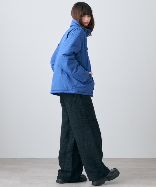 Confirm（コンファーム） スラックス ツイード バレルレッグ 3Dパンツ