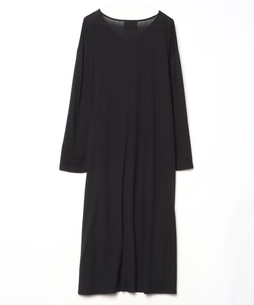 「MAISON BREEZE」 長袖ワンピース 4 ブラック レディース_画像2